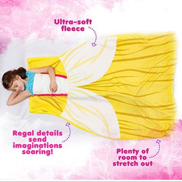 Silver Lilly Princess Dress Fleece Blanket - Picture 3 of 6